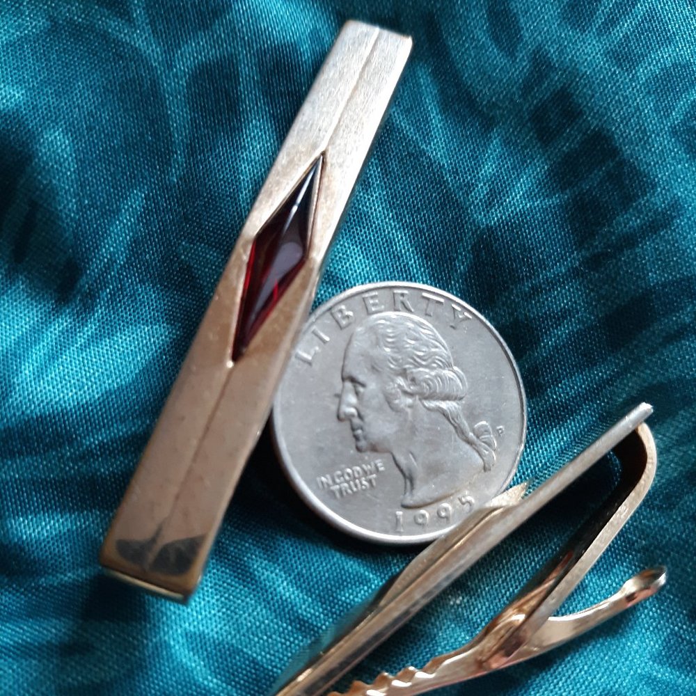 Vintage Hickok Swank Tie Clip Lot of 2